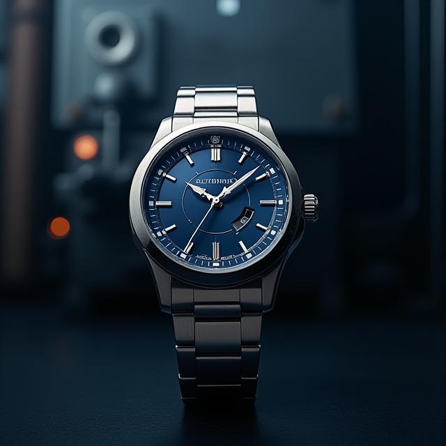 Apex Automatic watch against industrial backdrop